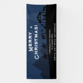 Vrolijk Kerstmis Geboorte Banner (Verticaal)