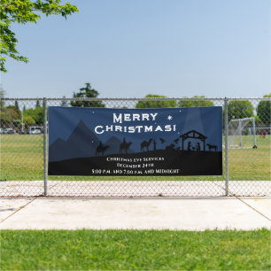Vrolijk Kerstmis Geboorte Banner