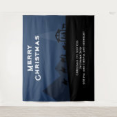 Vrolijk Kerstmis Geboorte Banner Achtergrond Wandkleed (Voorkant)