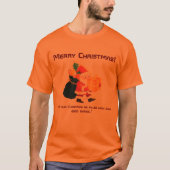 Vrolijk Kerstmis Gedrukt Wishes-T-shirt Mooi Cool T-shirt (Voorkant)