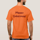 Vrolijk Kerstmis Gedrukt Wishes-T-shirt Mooi Cool T-shirt (Achterkant)