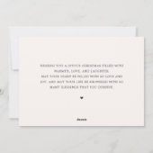 Vrolijk Kerstmis Geel Familie Foto Feestdagenkaart (Achterkant)