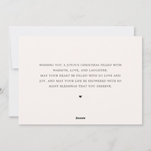 Vrolijk Kerstmis Geel Familie Foto Feestdagenkaart (Achterkant)