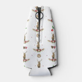 Vrolijk Kerstmis Gepersonaliseerd Winter Herten Pa Flesjeskoeler (Achterkant)