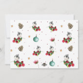 Vrolijk Kerstmis Gepersonaliseerde Foto Winter Vog Feestdagenkaart (Achterkant)