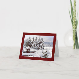 vrolijk kerstmis gevouwen Wenskaart Kaart