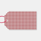 Vrolijk Kerstmis Gingerbread Cookies familienaam Cadeaulabel (Achterkant Horizontaal)