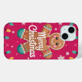 Vrolijk Kerstmis Gingerbread Man iPhone / iPad cas Case-Mate iPhone Case (Achterkant (horizontaal))