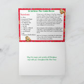 Vrolijk Kerstmis Gingerbread Man Vakantie Recept Kaart (Binnen)