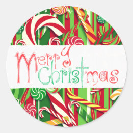 Vrolijk Kerstmis Glossy/Matte Sticker
