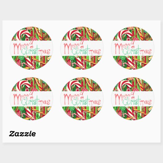 Vrolijk Kerstmis Glossy/Matte Sticker (Vel)