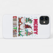 Vrolijk Kerstmis Gnome Familie Grappige Kerstboom Case-Mate iPhone Case (Achterkant (horizontaal))
