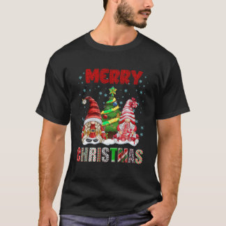 Vrolijk Kerstmis Gnome Familie Grappige Kerstboom  T-shirt