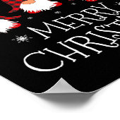 Vrolijk Kerstmis Gnome Grappige Xmas Gnomen Groep Poster (Hoek)
