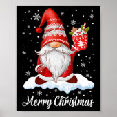 Vrolijk Kerstmis Gnome Koffie Familie Matching Poster (Voorkant)