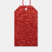 Vrolijk Kerstmis Gnome met Glitter Kerstboom Cadeaulabel (Achterkant)