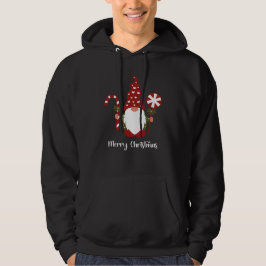 Vrolijk Kerstmis Gnome Wit Hoodie