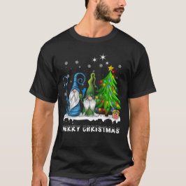 Vrolijk Kerstmis Gnomen Xmas Familie Mannen Vrouwe T-shirt