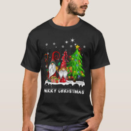 Vrolijk Kerstmis Gnomen Xmas Familie Mannen Vrouwe T-shirt