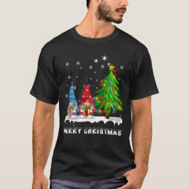 Vrolijk Kerstmis Gnomen Xmas Familie Mannen Vrouwe T-shirt