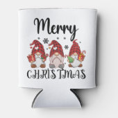 Vrolijk Kerstmis Gnomies Kerstmis Gnomes Blikjeskoeler (Voorkant)