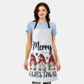 Vrolijk Kerstmis Gnomies Kerstmis Gnomes Schort (Gedragen)