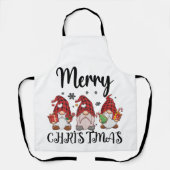 Vrolijk Kerstmis Gnomies Kerstmis Gnomes Schort (Voorkant)