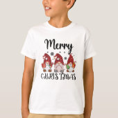 Vrolijk Kerstmis Gnomies Kerstmis Gnomes T-shirt (Voorkant)
