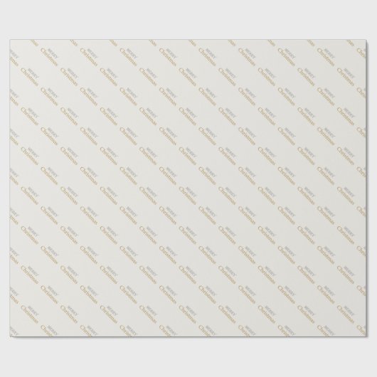 Vrolijk Kerstmis Goud en Zilver Script Cadeaupapier (Vlak)