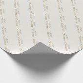Vrolijk Kerstmis Goud en Zilver Script Cadeaupapier (Hoek)