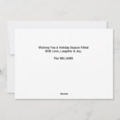 VROLIJK KERSTMIS GOUDEN RETRIEVER ENKELE FOTO FEESTDAGENKAART (Achterkant)