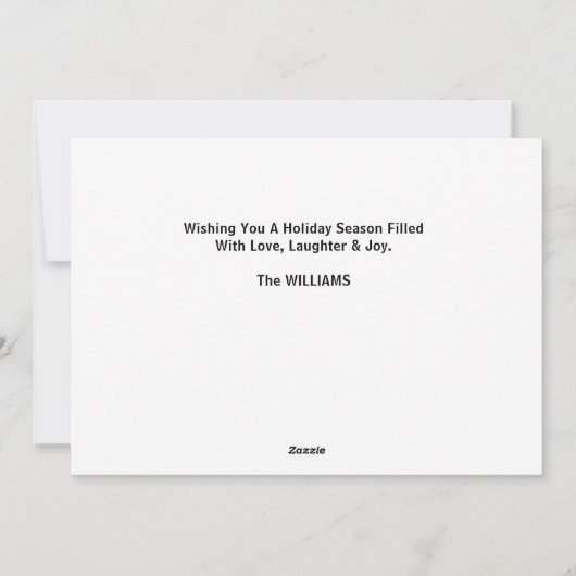 VROLIJK KERSTMIS GOUDEN RETRIEVER ENKELE FOTO FEESTDAGENKAART (Achterkant)