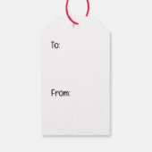 Vrolijk Kerstmis Gouden Retriever Honden Bakken Cadeaulabel (Achterkant)