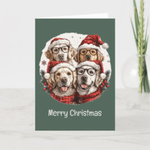Vrolijk Kerstmis Gouden Retriever Honden