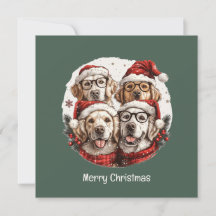 Vrolijk Kerstmis Gouden Retriever Honden