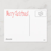 Vrolijk Kerstmis Gouden Retriever Puppy Feestdagenkaart (Achterkant)