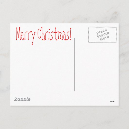 Vrolijk Kerstmis Gouden Retriever Puppy Feestdagenkaart (Achterkant)