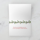 Vrolijk Kerstmis-Gouden retrieverjong Feestdagen Kaart (Binnen)