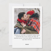 Vrolijk Kerstmis Gouden Sparkle 2 FOTO Groet Feestdagenkaart (Achterkant)