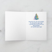 Vrolijk Kerstmis Graphic Art Kleurrijke Boom Mam P Kaart (Binnen)