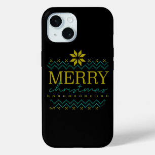 VROLIJK KERSTMIS grappig Kerstmis iPhone 15 Case