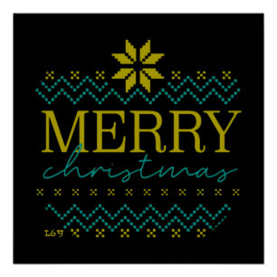 VROLIJK KERSTMIS grappig Kerstmis Perfect Poster