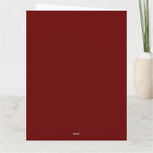 Vrolijk Kerstmis grappige heldere boog Foto Kaart (Achterkant)