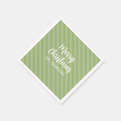 Vrolijk Kerstmis Groen Minimalistisch Eenvoudig Ge Servet (Hoek)