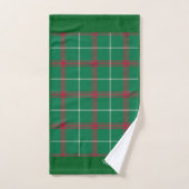 Vrolijk Kerstmis Groen Plaid Bad Handdoek (Handdoek)