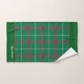 Vrolijk Kerstmis Groen Plaid Bad Handdoek (Handdoek)