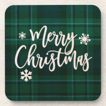 Vrolijk Kerstmis Groen Plaid