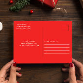 Vrolijk Kerstmis Groen Rood Leuk Retro Typografie Briefkaart