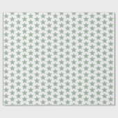 Vrolijk Kerstmis Groene Kalligrafie Ster Klein Mot Cadeaupapier (Vlak)