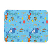 Vrolijk Kerstmis Haai Magneet (Horizontaal)